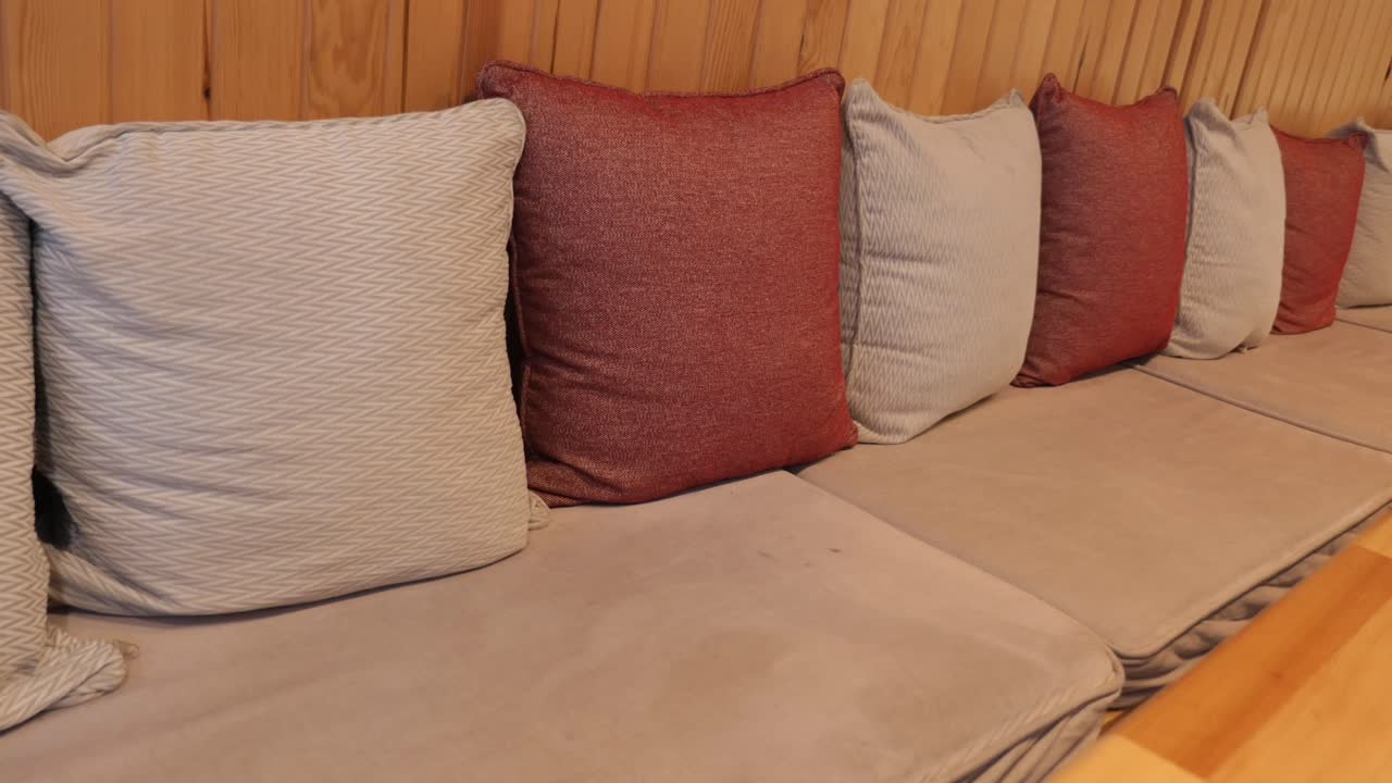 Row of Pillows on a Couch