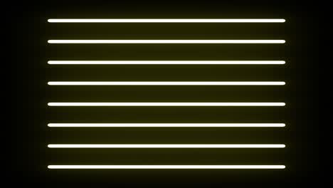 futuristic neon lights on black wall background. flicker flashing colorful neon lines light. multicolor spectrum looped animation fluorescent glowing lights. 4k video modern interface
