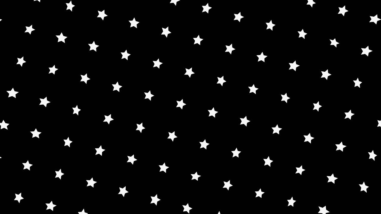patrón de estrellas en fondo negro