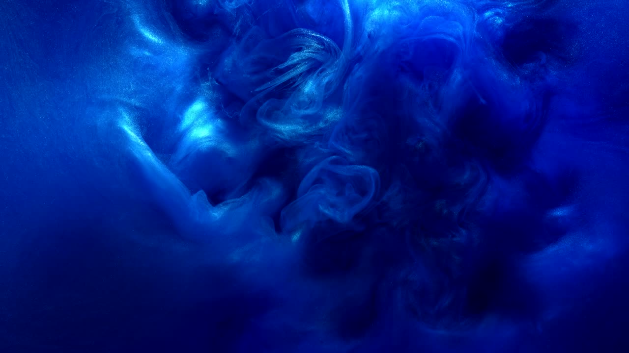 animación de explosión azul marino brillo de humo