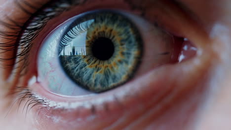 primer plano de un ojo humano