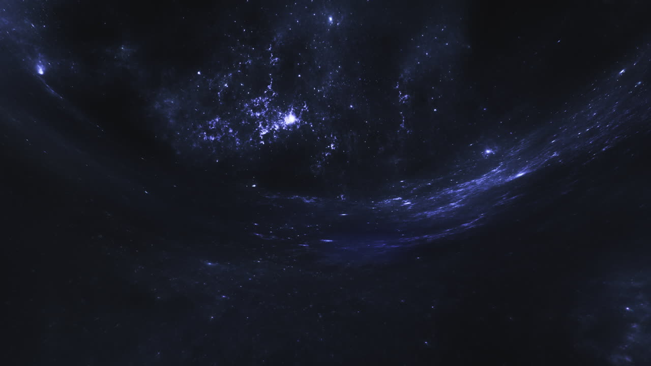 Dark blue giant wormhole curves the space around it