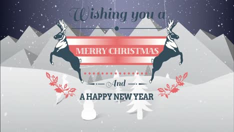 Illustration-of-christmas-greeting-and-new-year-message