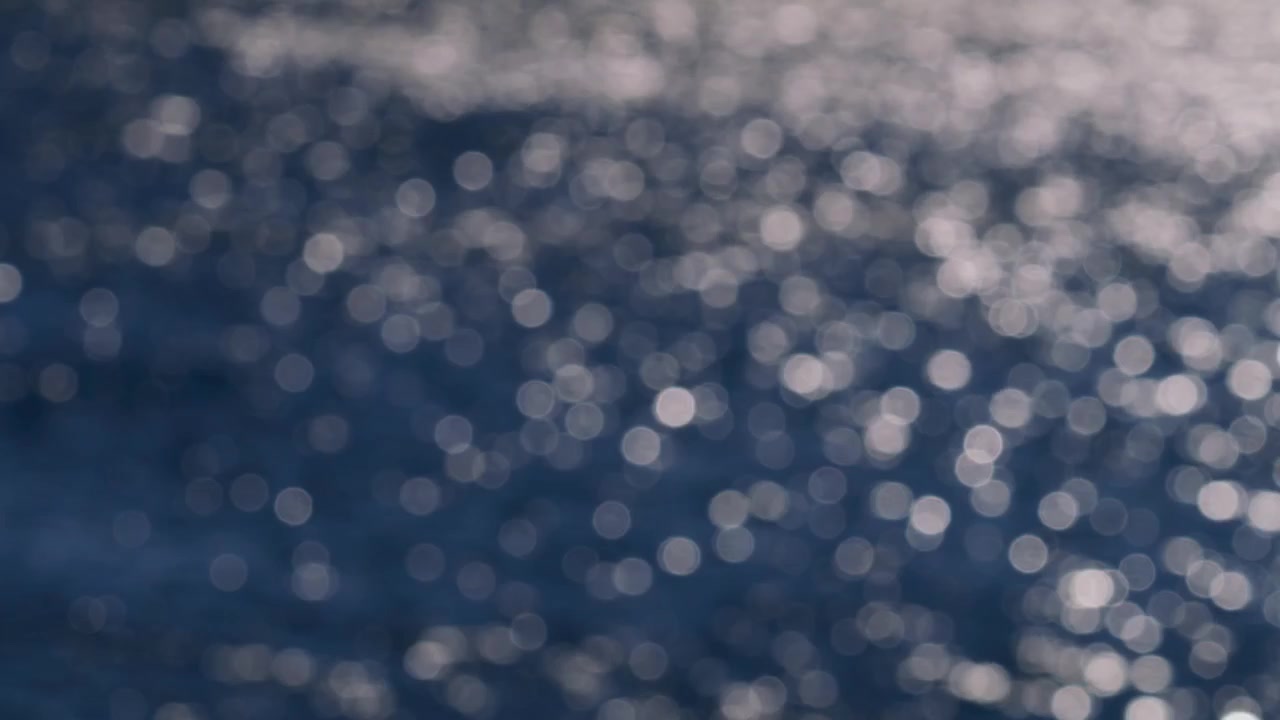 Abstract Bokeh Ocean Sparkle, Slow Motion