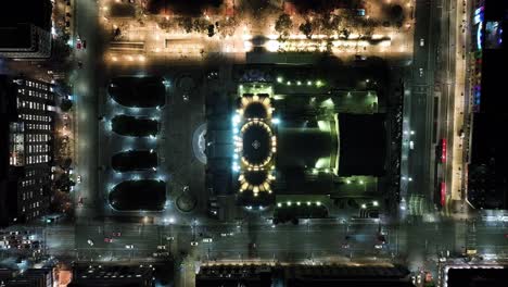 fotografía aérea del famoso palacio de bellas artes en la ciudad de méxico