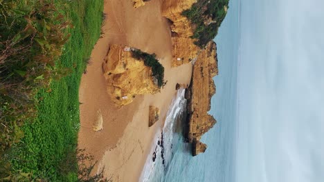 ponta da piedade rocks near lagos in algarve, portugal