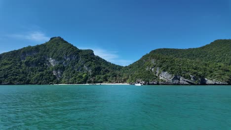 Vistas-A-La-Isla-Y-Mu-Ko,-El-Parque-Nacional-Marino-Thong,-Tailandia