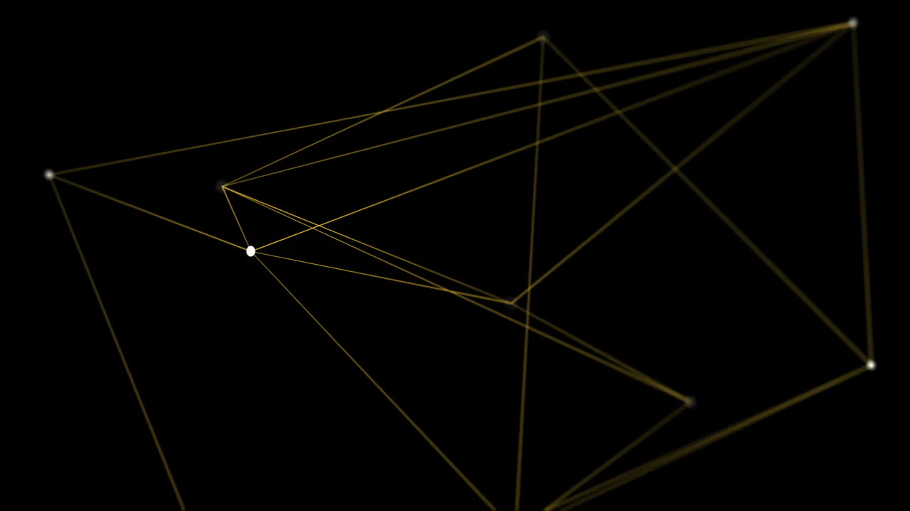 기하학적 선의 디지털로 생성된 비디오