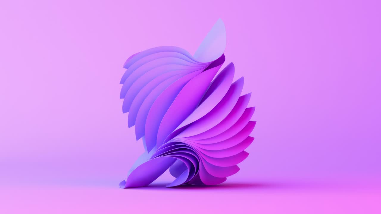 formas renderizadas en 3d abstractas en colores vibrantes