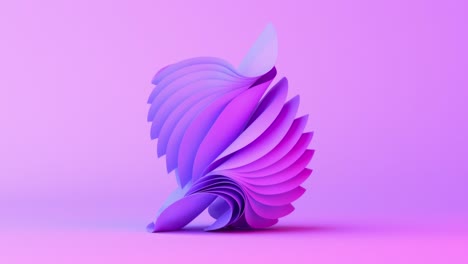 formas renderizadas en 3d abstractas en colores vibrantes