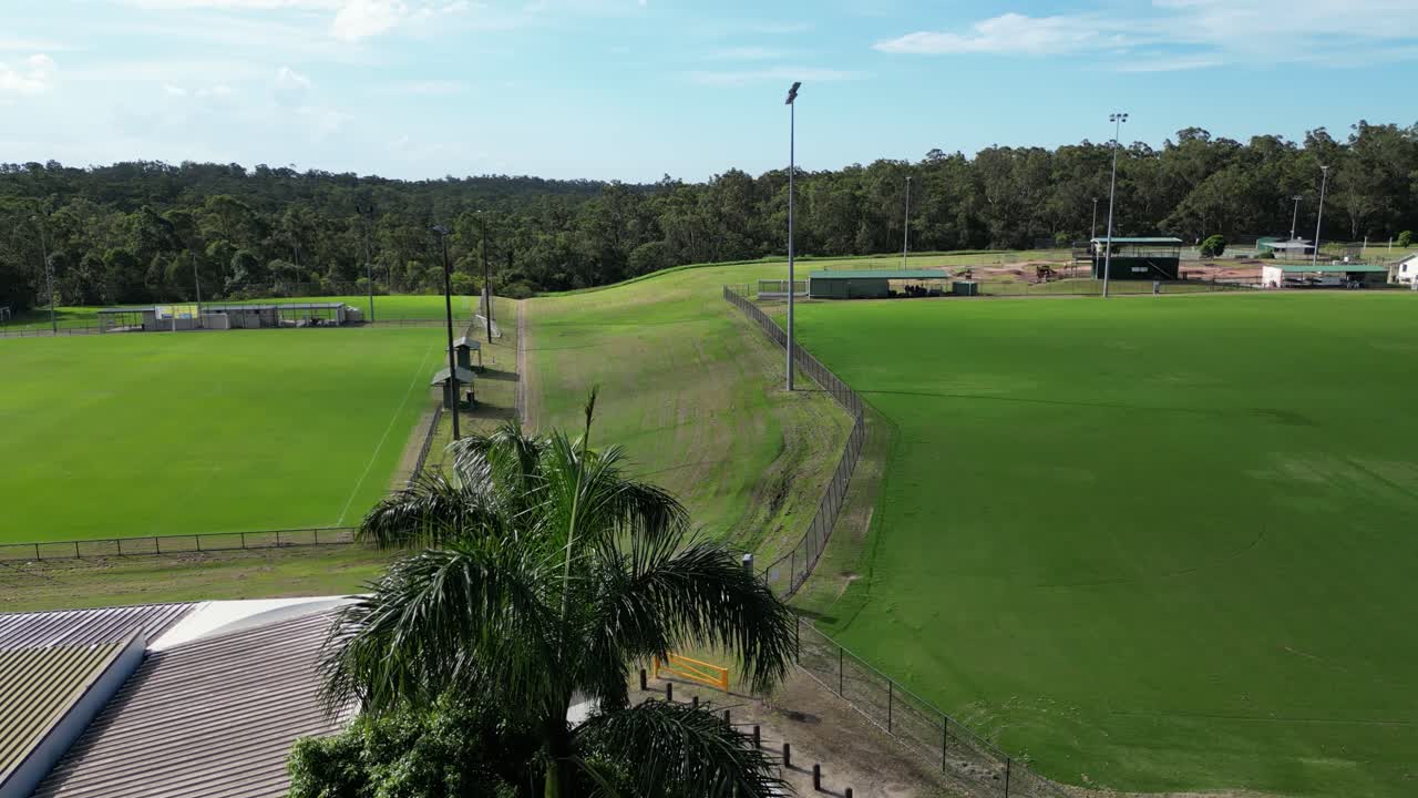 Drone footage of James Drysdale Reserve in Bunya