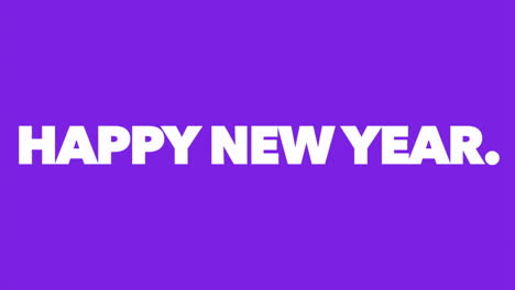 texto moderno de feliz año nuevo en gradiente púrpura