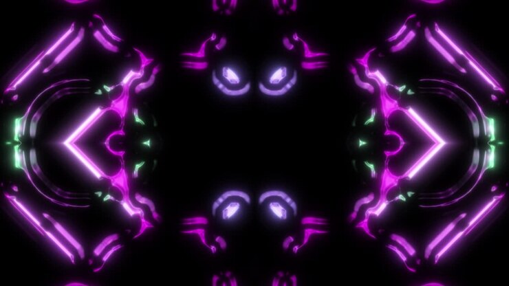 Purple And Blue Abstract VJ Composition Looping Seamlessly