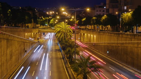 Verkehr-Autos-Auf-Der-Autobahn-Ansicht-Von-Oben-Gorob-Barcelona-Spanien