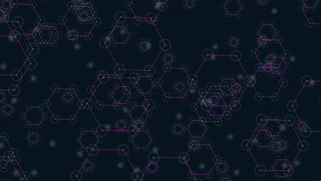 patrón hexagonal colorido que se superpone en una disposición circular