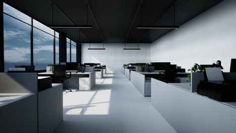 modern open-plan office interior