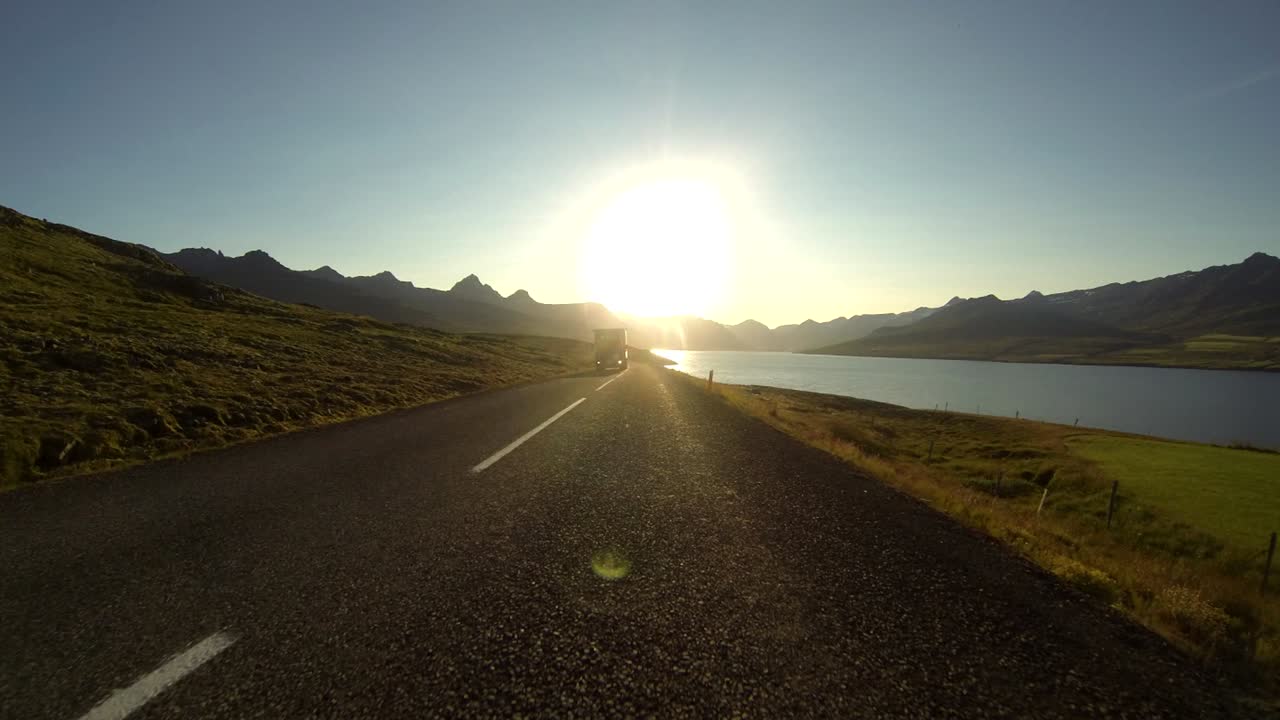 Car onboard timelapse in iceland. Recorded with a gopro hero camera in 2013.