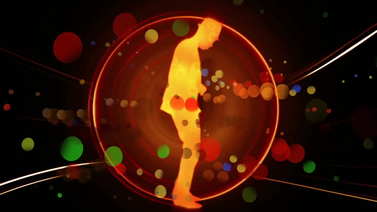 남자 의 춤추는 실루 ⁇