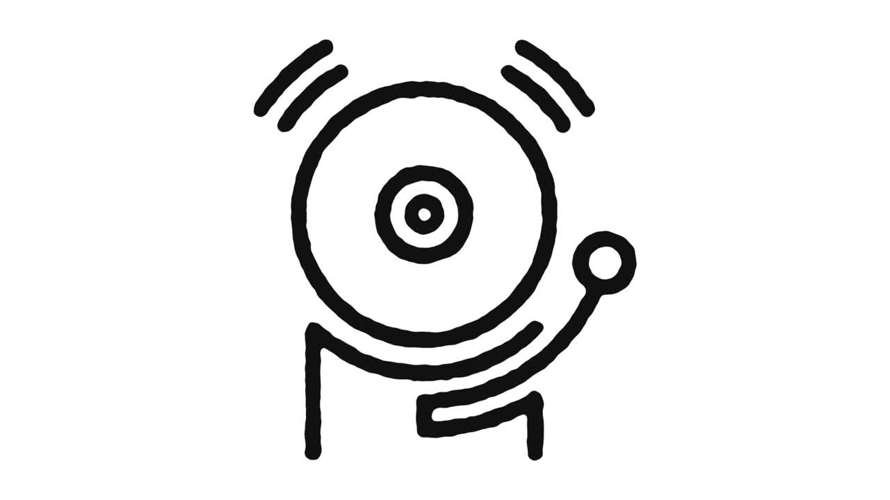 imágenes de animación de icono de sirena y canal alfa