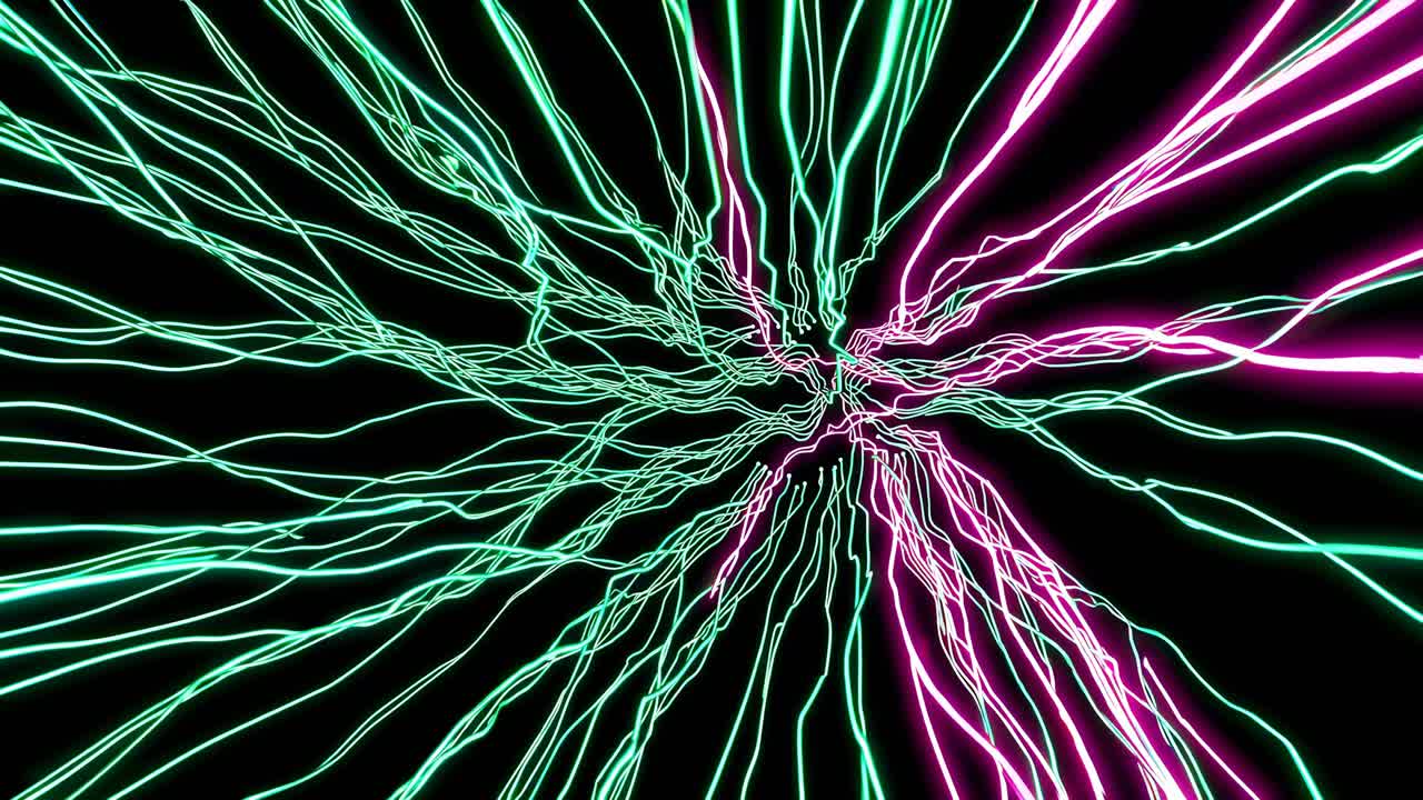 Abstract Glowing Lines