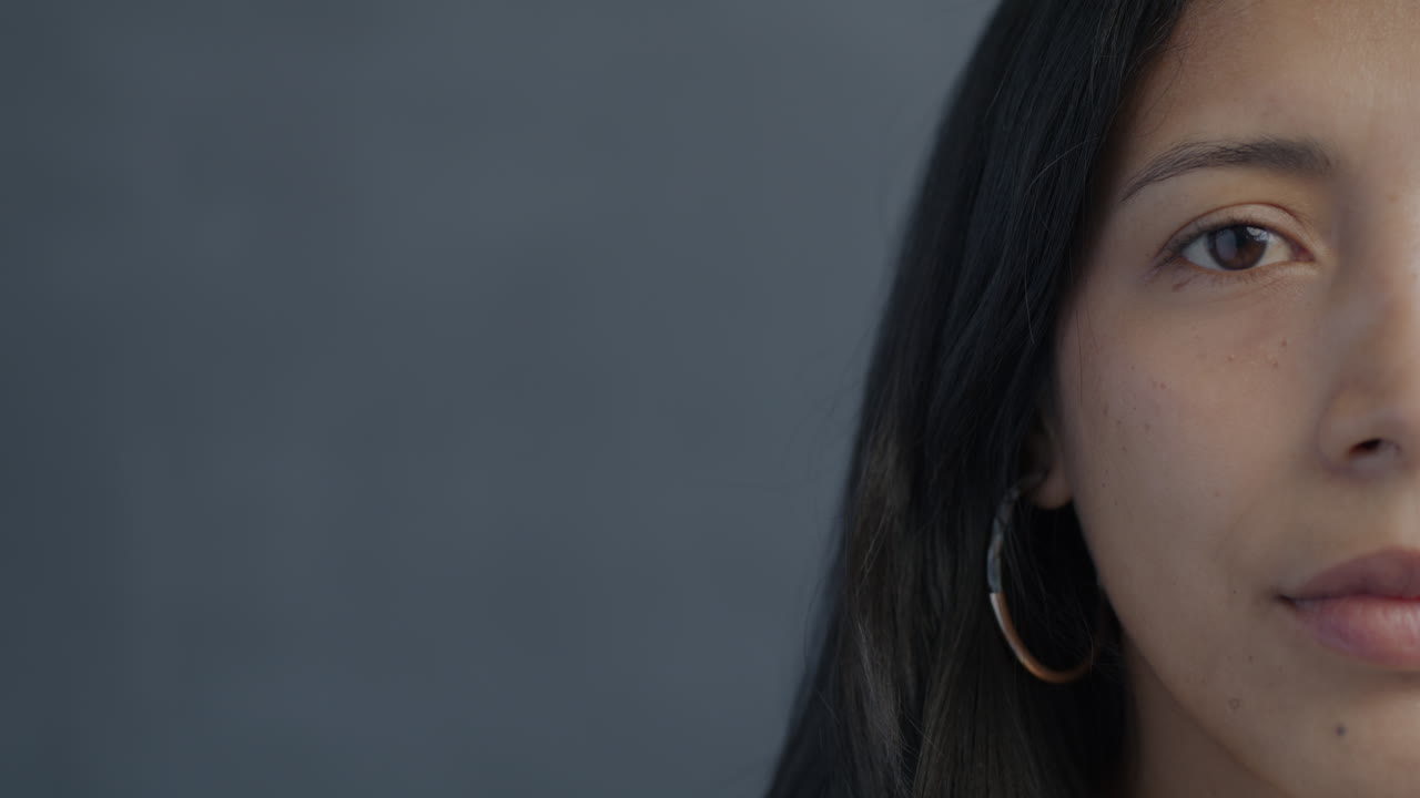 primer plano de la cara de una mujer