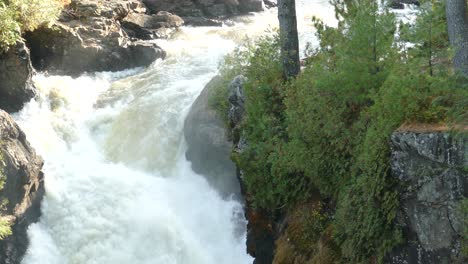 empowering dramatic nature shot of a waterfall that you can almost feel