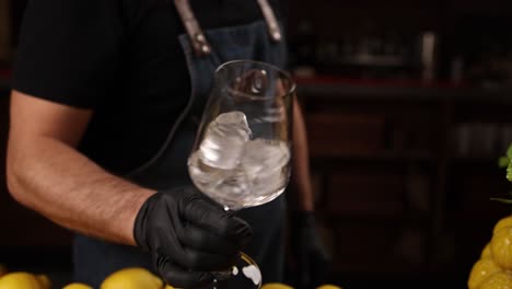 bartender preparing a drink