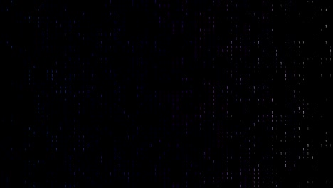 4k gradient, colorful binary code with lots of the number ones glowing and fading out loopable background video on a black screen  for stock market and exchange, data, big data, business finance, communication, internet, virtual reality concepts