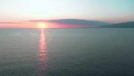 sunset over the ocean