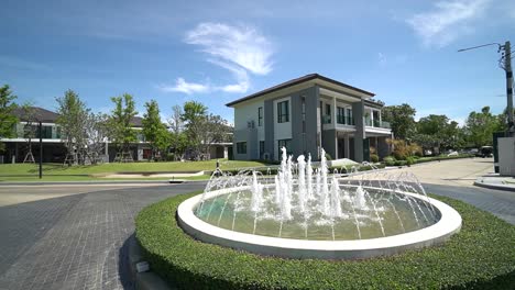 gray modern elegant home exterior design, no people-3