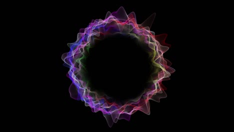 animación fantástica con objeto de onda de partículas en cámara lenta, 4096x2304 bucle 4k