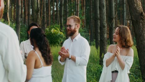 forest wedding ceremony