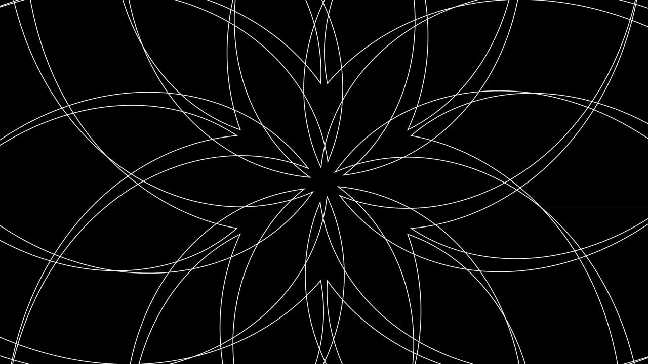 Abstract Radiating Spirograph Pattern Background Loop