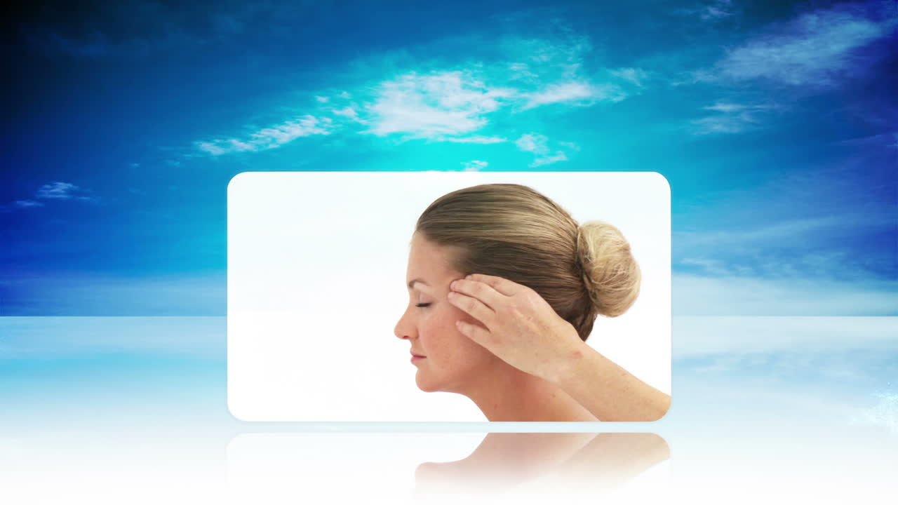 마사지를 즐기는 여성들의 몽타지