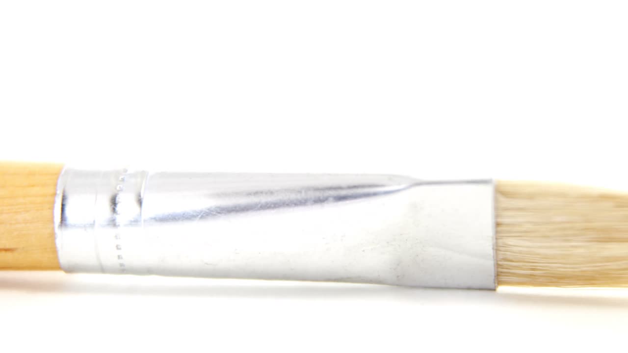 페인트 브러시의 클로즈업