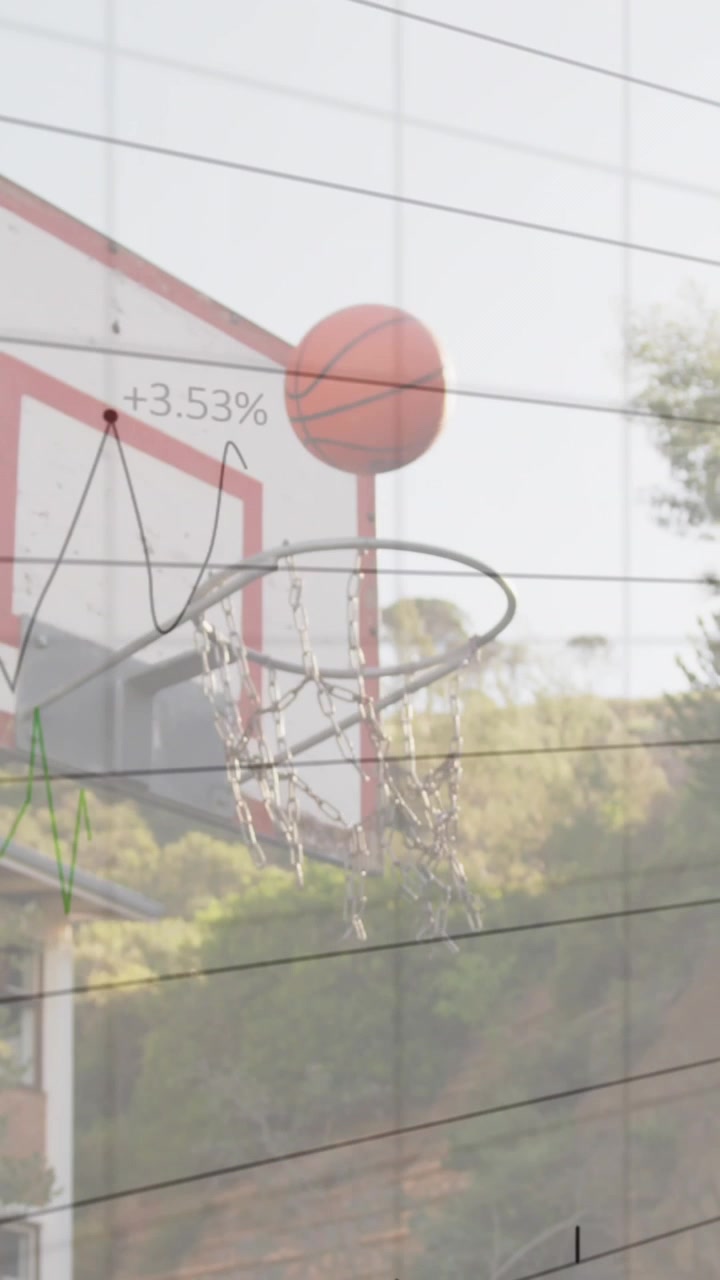 Animazione di statistiche ed elaborazione dati su canestro da basket