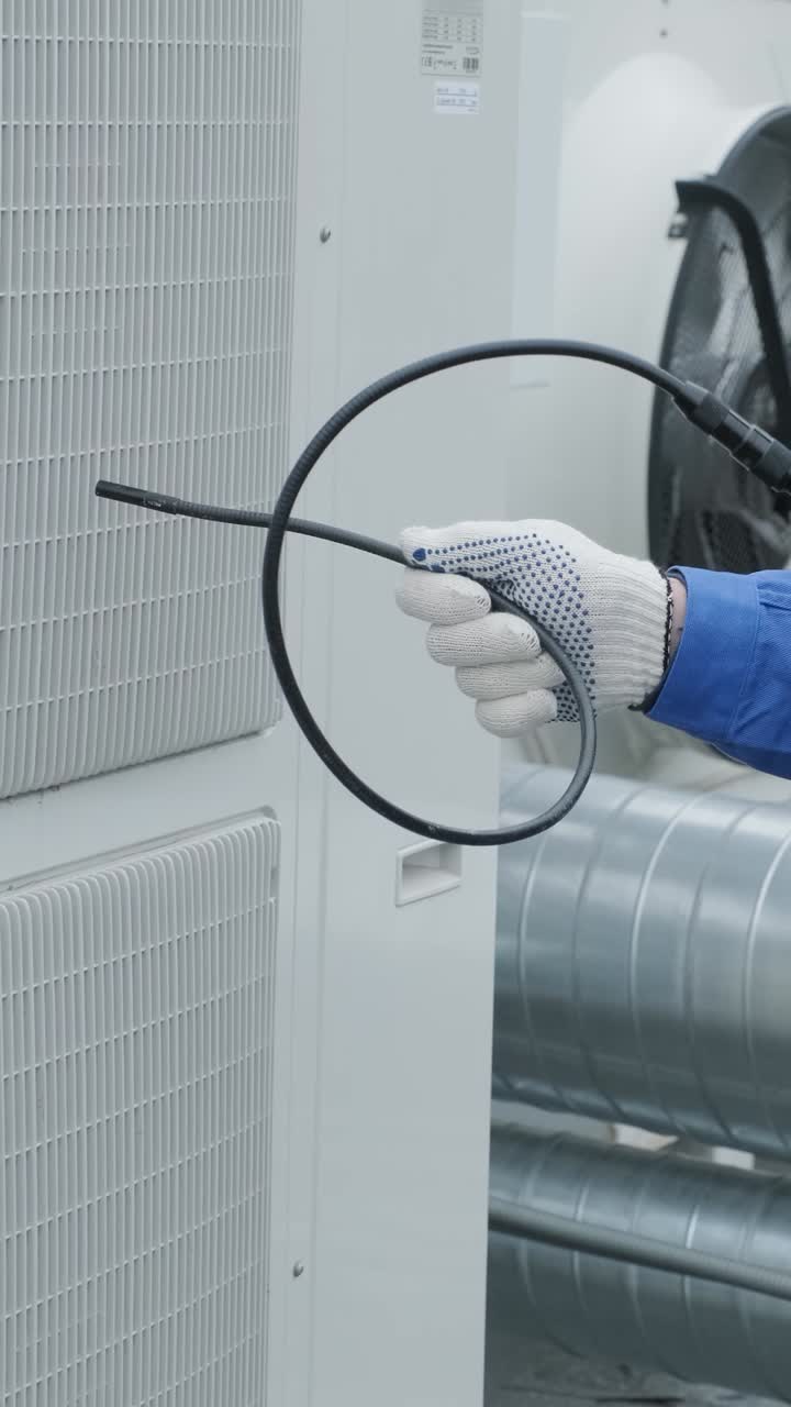 HVAC Inspection with Endoscope