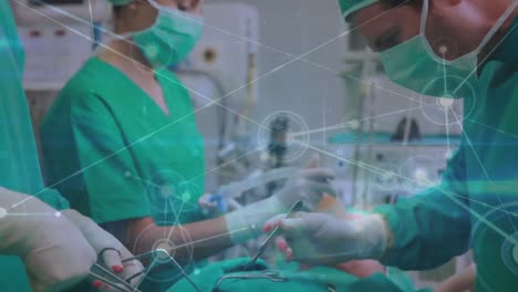 Network-of-connections-against-group-of-surgeons-performing-operation-in-operation-theatre