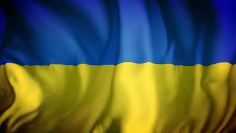 animación de la bandera de ucrania ondeando
