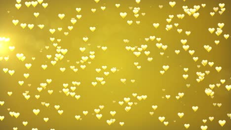 golden heart background