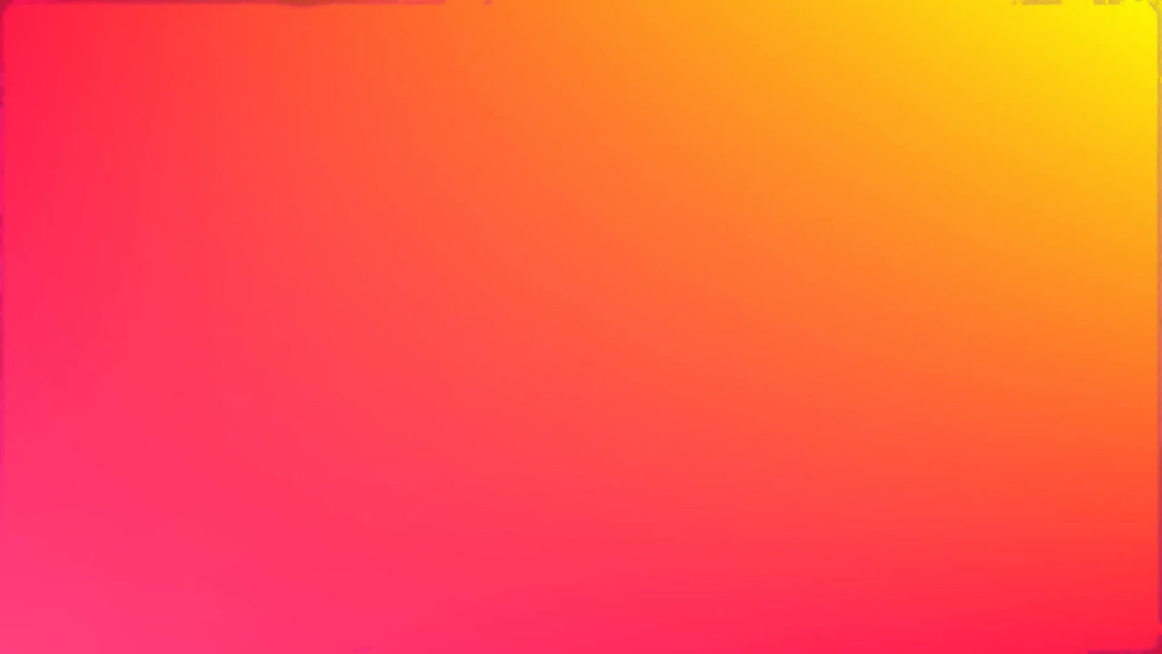 Animation of colourful paints moving on orange background