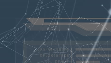 animación de la red de conexiones a través del procesamiento de datos