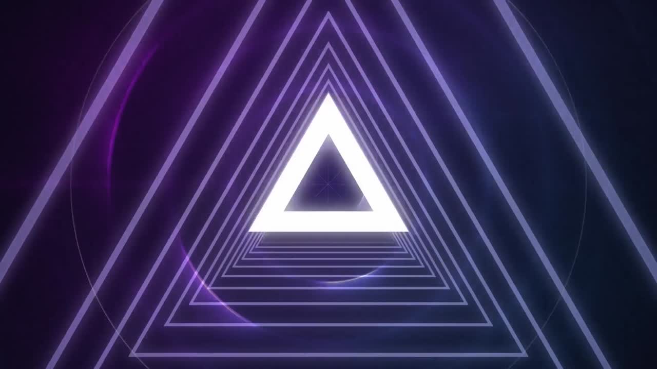 triángulos concéntricos brillantes