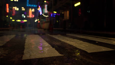 rainy night in a neon city