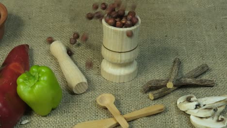 productos naturales en primer plano