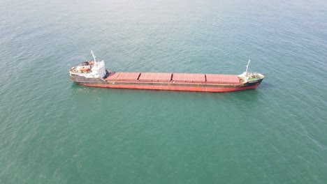 Aerial-Cargo-Ship-On-Sea