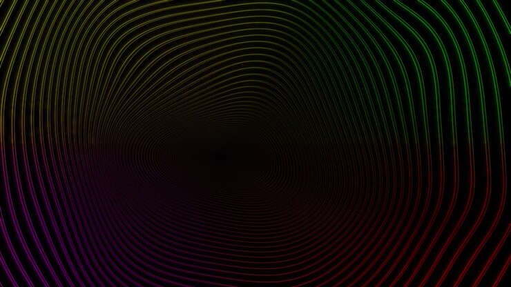 Futuristic blue wave technology animation in digital cyber wave made of particles environment