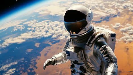 astronauta en el espacio exterior