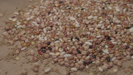 mixed legumes dry beans rotating, mediterranean diet vegan vegetarian protein food