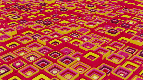 Abstract Geometric Pattern of Nested Squares